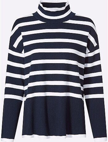 Pull à Rayures Motif à Rayures Mode - Taille Standard - Helline
