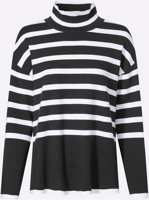 Pull à Rayures Motif à Rayures Mode - Taille Standard - helline - Kiabi