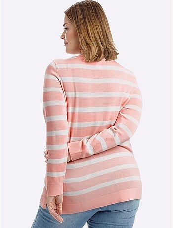 Pull à Rayures Rayures Décontractées - Taille Standard - Sheego