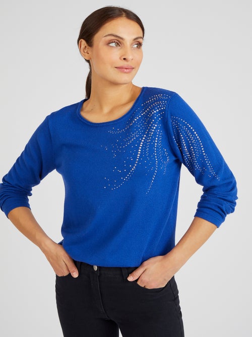 Pull à rivets fantaisie - Damart - Kiabi