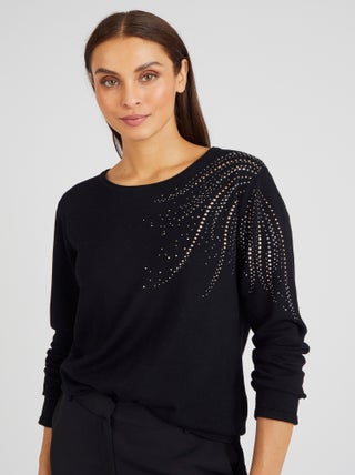Pull à rivets fantaisie - Damart