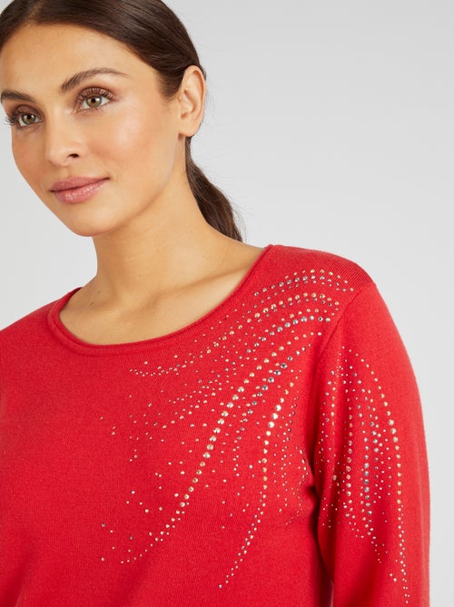 Pull à rivets fantaisie - damart - Kiabi Pull à rivets fantaisie - damart - Kiabi