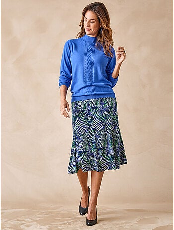 Pull à torsades col montant - DAXON