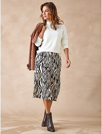 Pull à torsades col montant - DAXON