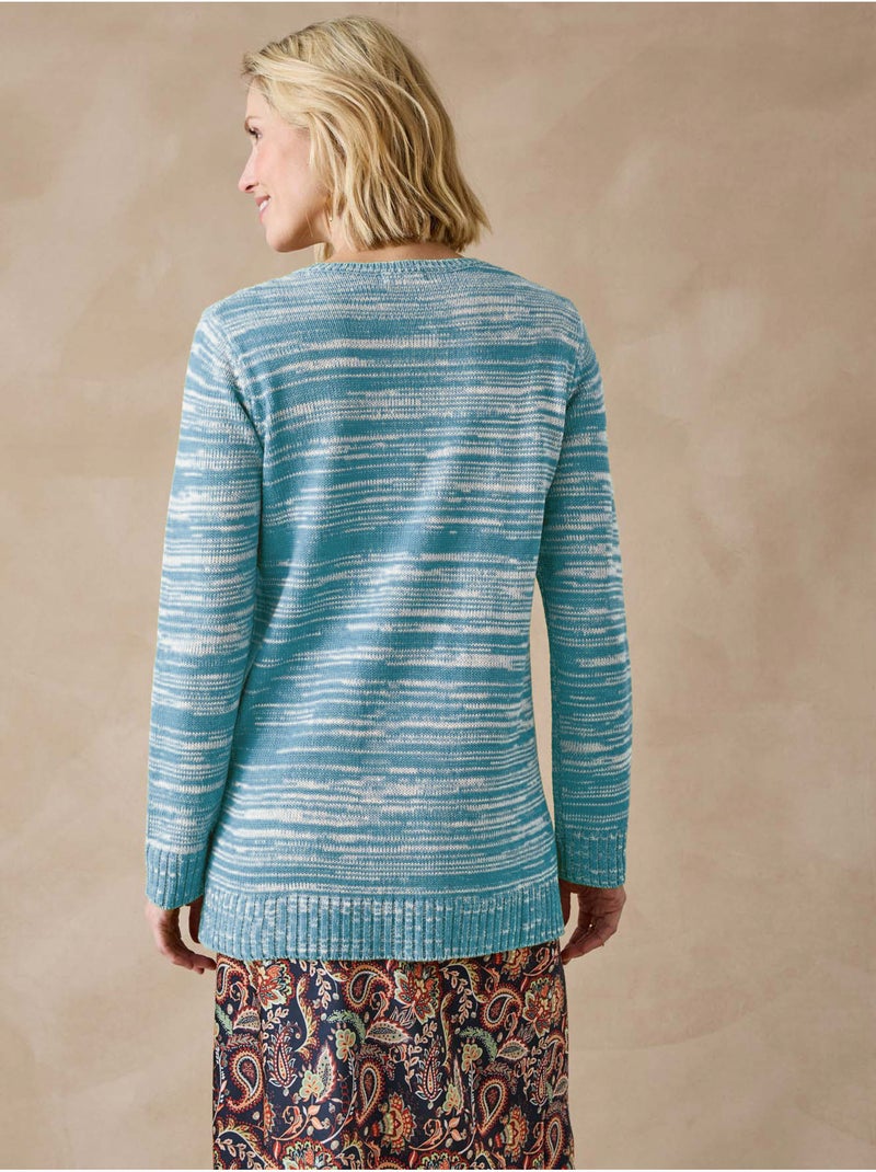 Pull à torsades encolure ronde - DAXON Bleu - Kiabi