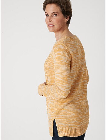 Pull à torsades encolure ronde - DAXON