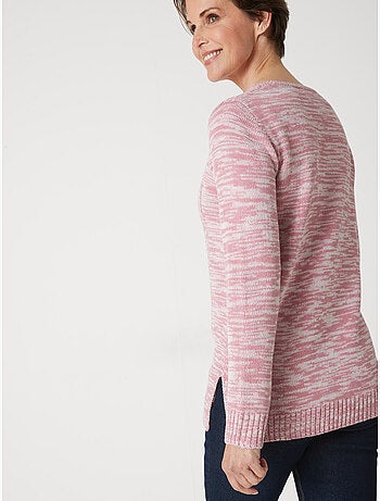 Pull à torsades encolure ronde - DAXON