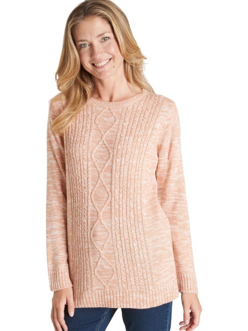 Pull à torsades encolure ronde - DAXON - Kiabi