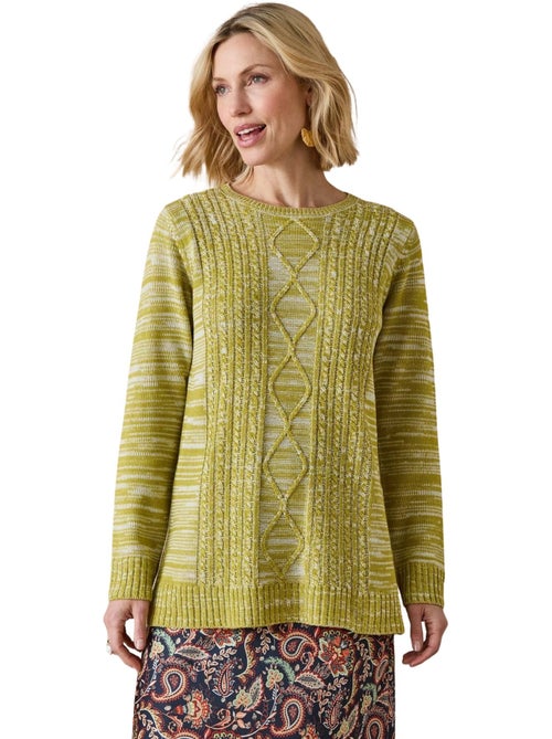 Pull à torsades encolure ronde - DAXON - Kiabi