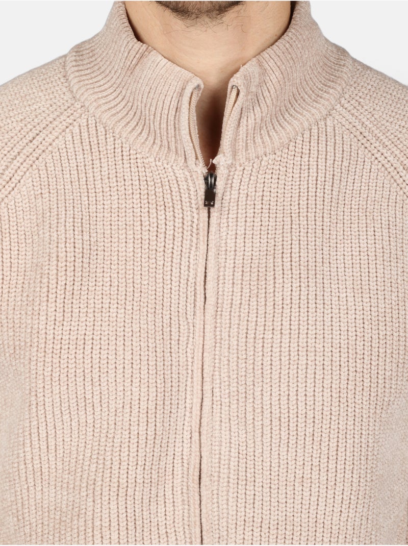 Pull à zip - Kenzarro Crème - Kiabi
