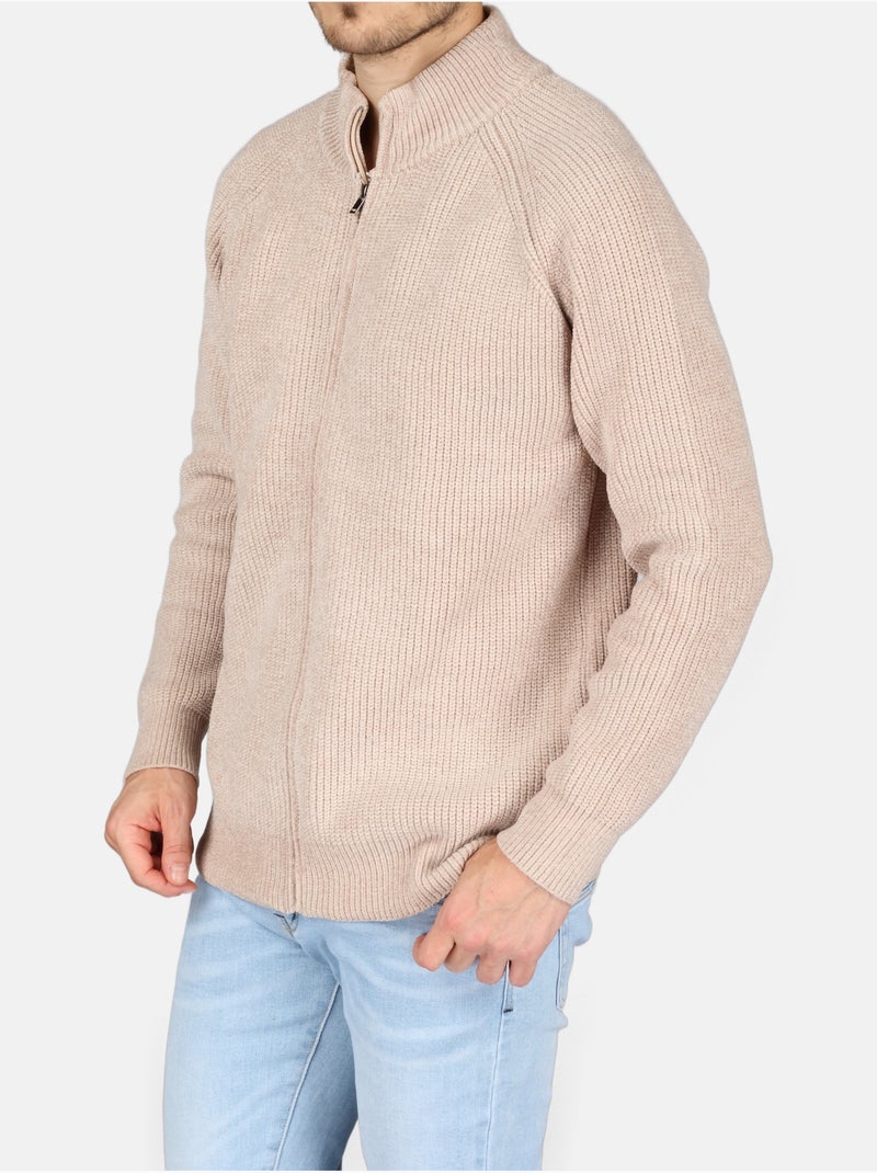 Pull à zip - Kenzarro Crème - Kiabi