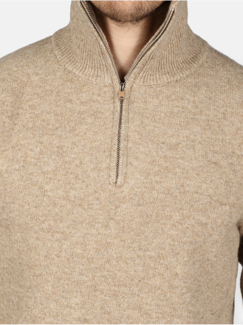 Pull à zip - Kenzarro Crème - Kiabi
