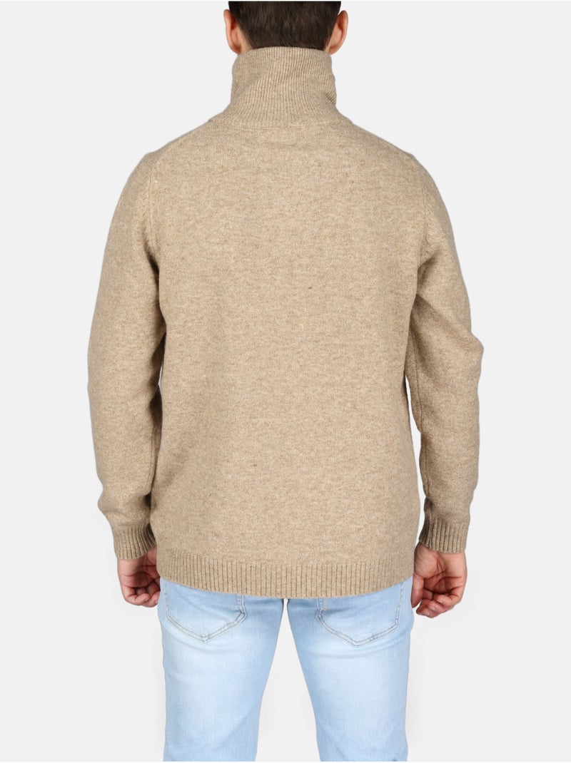 Pull à zip - Kenzarro Crème - Kiabi