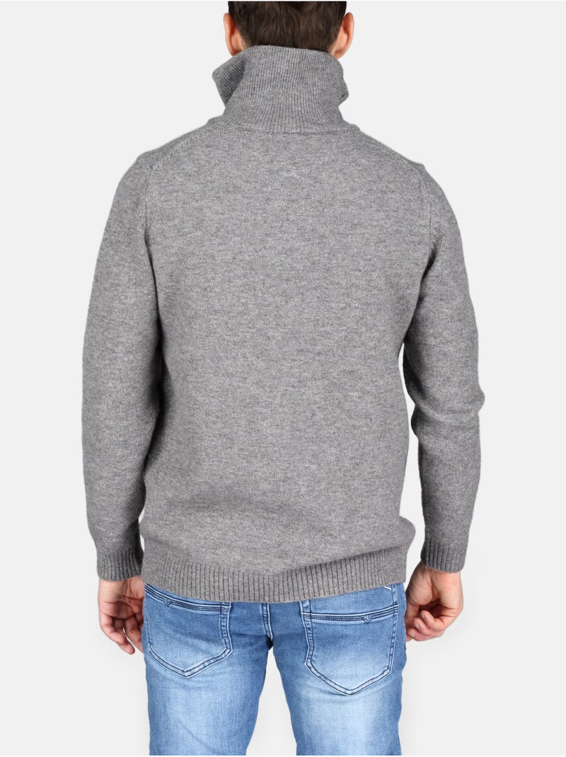Pull à zip - Kenzarro Gris clair - Kiabi