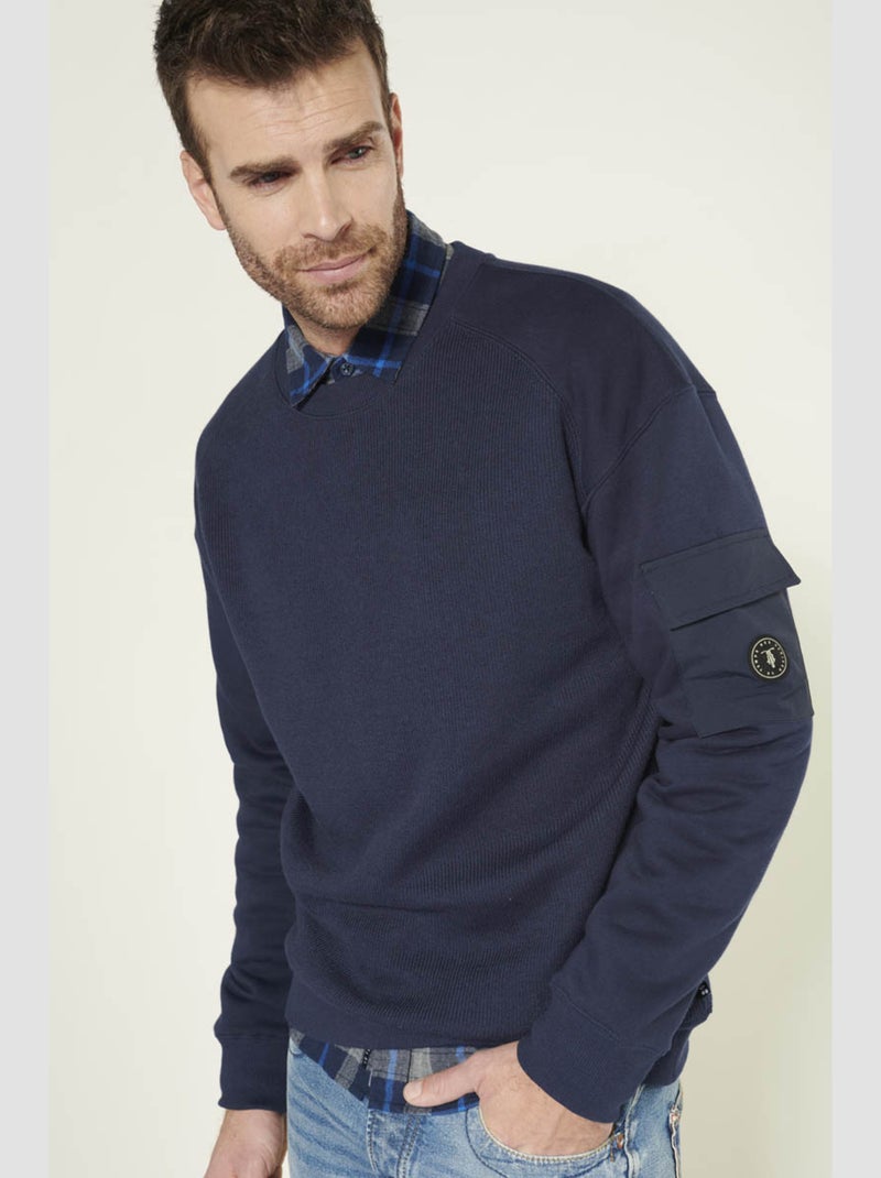 Pull ABISAL 'Le Temps Des Cerises' Bleu - Kiabi