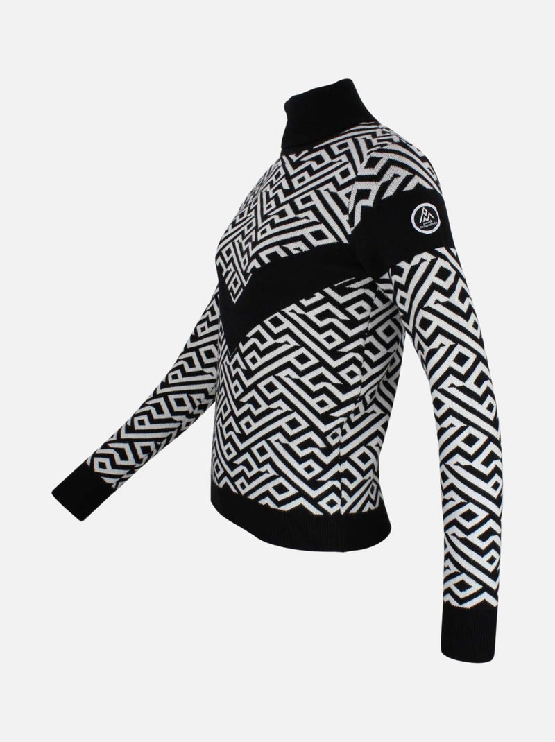 Pull   ADIAMANT - PEAK MOUNTAIN Noir Noir - Kiabi