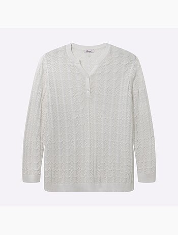 Pull Ajouré - Taille Standard - Sheego