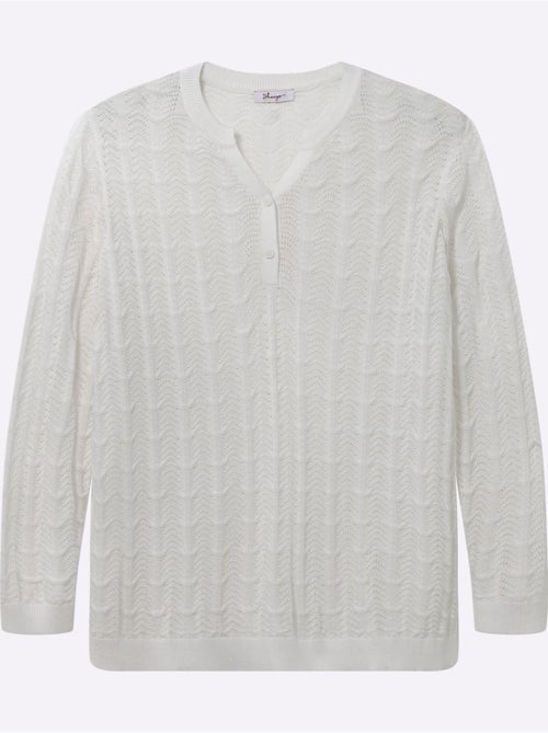 Pull Ajouré - Taille Standard - Sheego - Kiabi