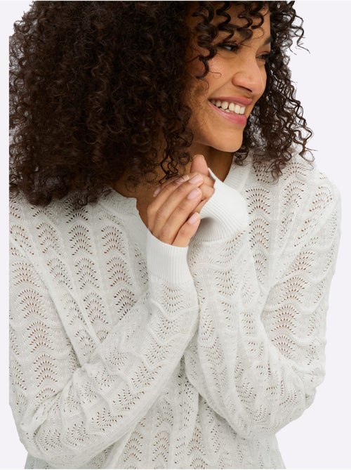 Pull Ajouré - Taille Standard - Sheego - Kiabi