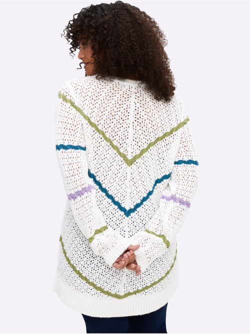 Pull Ajouré - Taille Standard - Sheego - Kiabi