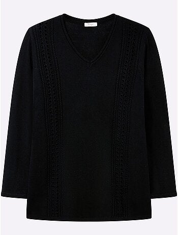 Pull Ajouré - Taille Standard - Sheego