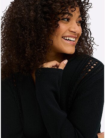 Pull Ajouré - Taille Standard - Sheego