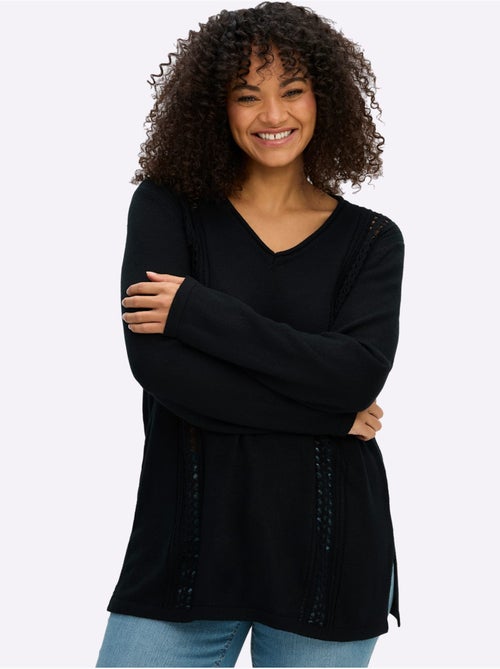 Pull Ajouré - Taille Standard - Sheego - Kiabi
