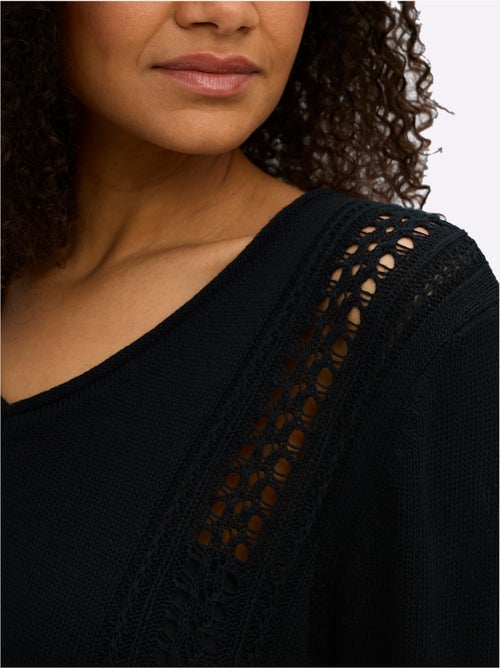 Pull Ajouré - Taille Standard - Sheego - Kiabi