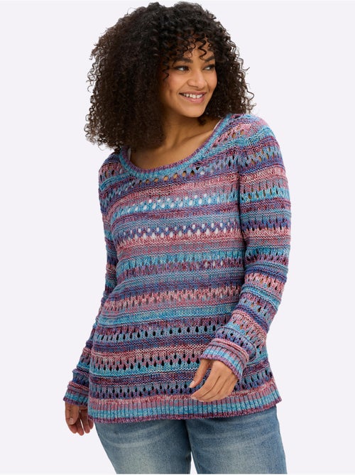 Pull Ajouré - Taille Standard - Sheego - Kiabi
