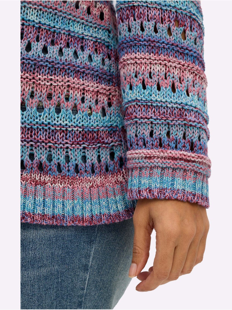 Pull Ajouré - Taille Standard - Sheego Rose - Kiabi