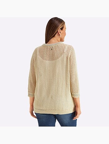 Pull Ajouré - Taille Standard - Sheego