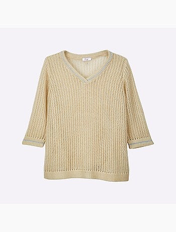 Pull Ajouré - Taille Standard - Sheego