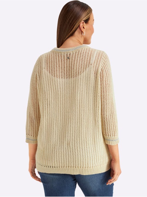 Pull Ajouré - Taille Standard - Sheego - Kiabi