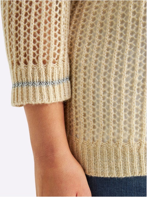 Pull Ajouré - Taille Standard - Sheego - Kiabi