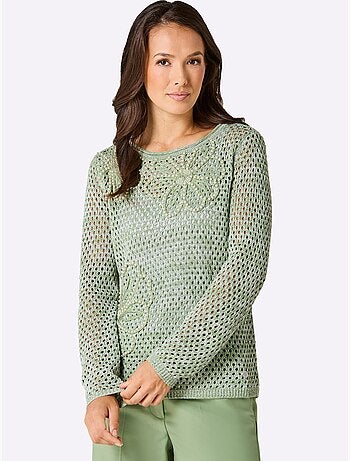 Pull Ajouré 50% Lyocell - Taille Standard - Helline