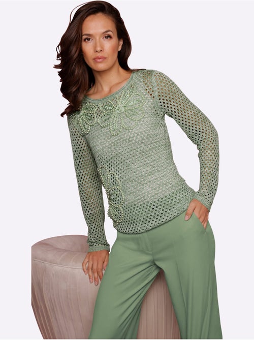 Pull Ajouré 50% Lyocell - Taille Standard - helline - Kiabi