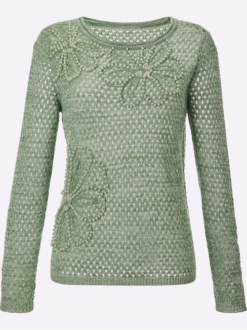 Pull Ajouré 50% Lyocell - Taille Standard - helline - Kiabi