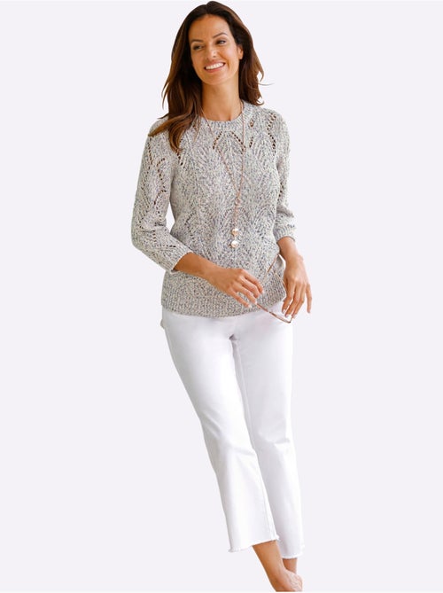 Pull Ajouré 53% Coton - Taille Standard - Witt - Kiabi