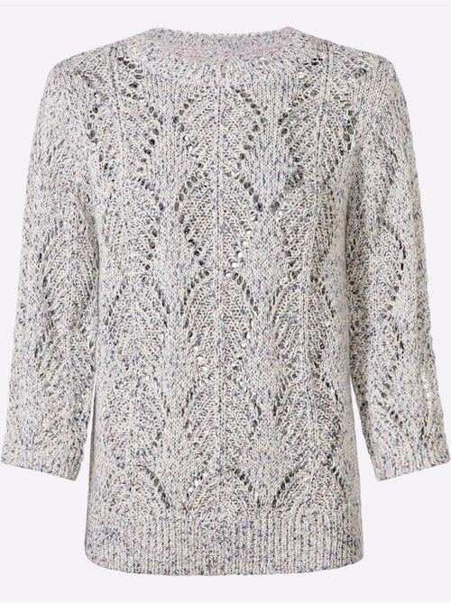 Pull Ajouré 53% Coton - Taille Standard - Witt - Kiabi