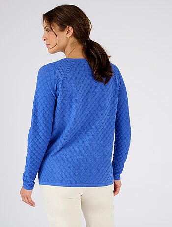 Pull ajouré à base de coton biologique - Damart