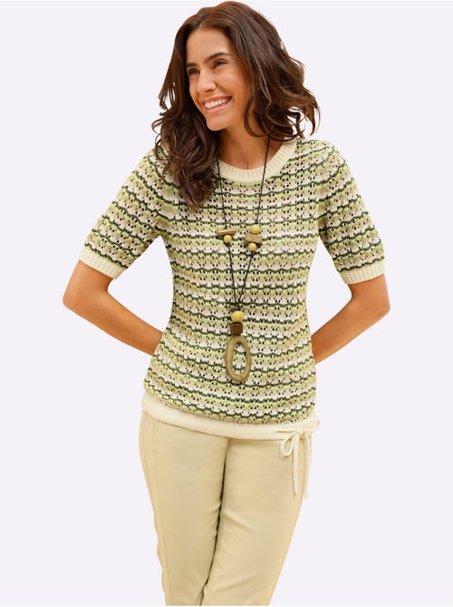 Pull Ajouré Coton Issu De L'agriculture Biologique - Taille Standard - Witt - Kiabi