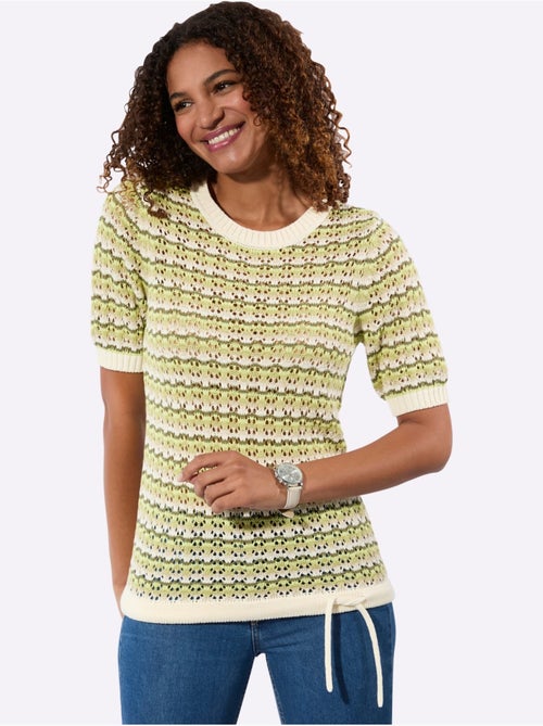 Pull Ajouré Coton Issu De L'agriculture Biologique - Taille Standard - Witt - Kiabi