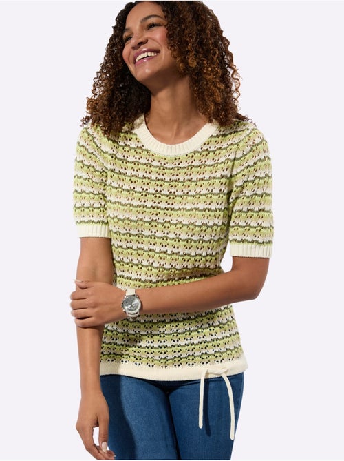 Pull Ajouré Coton Issu De L'agriculture Biologique - Taille Standard - Witt - Kiabi