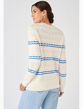 Pull ajouré esprit marin Thermolactyl - Damart