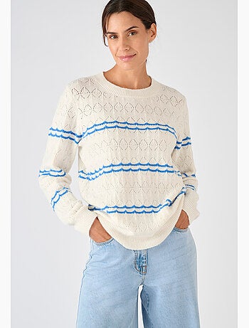 Pull ajouré esprit marin Thermolactyl - Damart