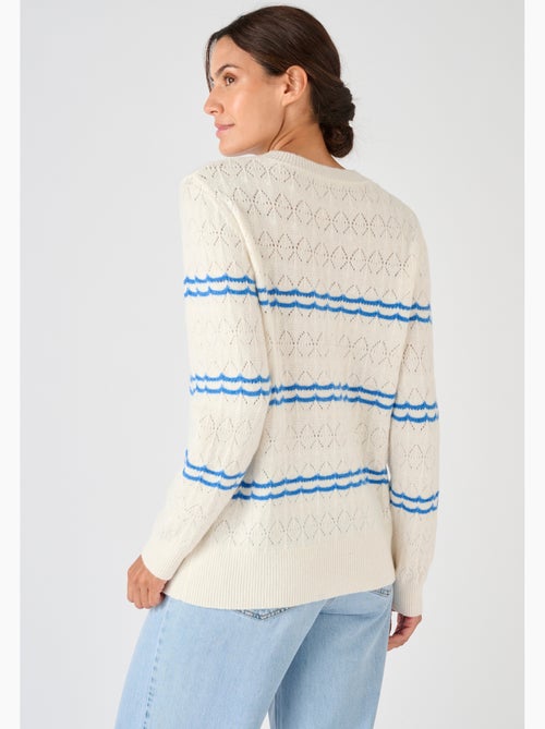 Pull ajouré esprit marin Thermolactyl - Damart - Kiabi