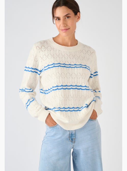 Pull ajouré esprit marin Thermolactyl - Damart - Kiabi