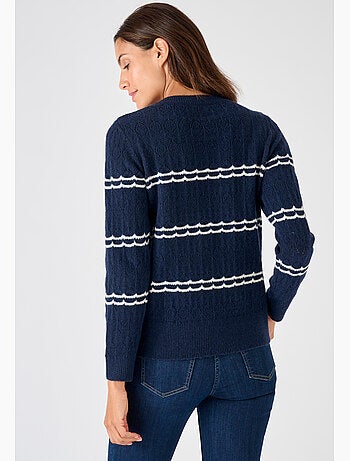 Pull ajouré esprit marin Thermolactyl - Damart