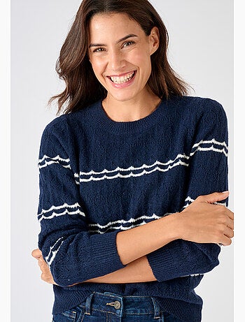 Pull ajouré esprit marin Thermolactyl - Damart