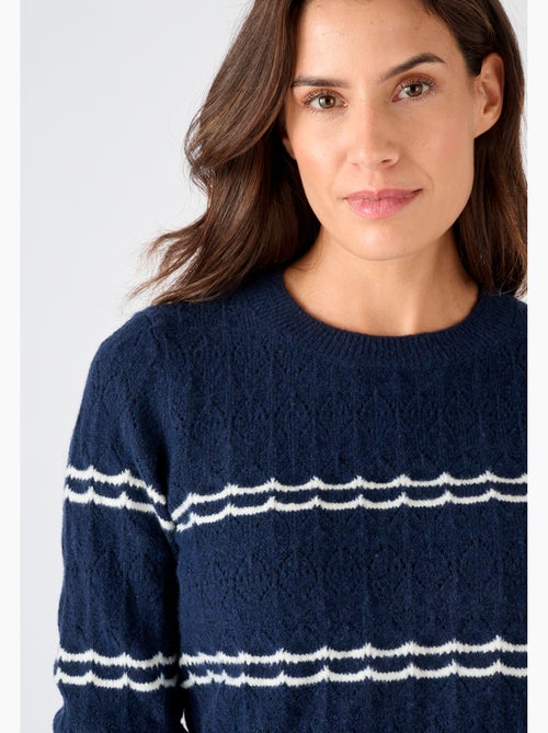 Pull ajouré esprit marin Thermolactyl - Damart - Kiabi